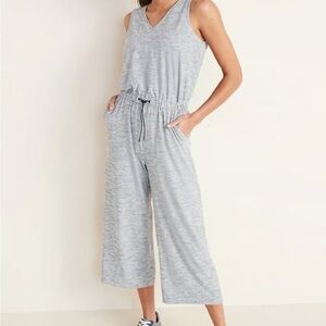 Old Navy Gray Sleeveless Jumpsuit